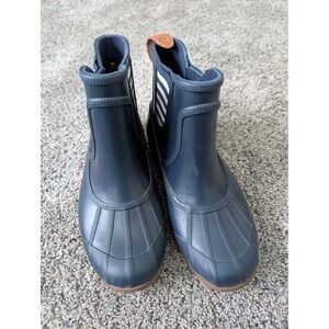 Sperry Top-Sider Navy Blue Waterproof Rubber Rain Boots Womens 7M